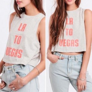 MINK PINK // LA TO VEGAS crop top